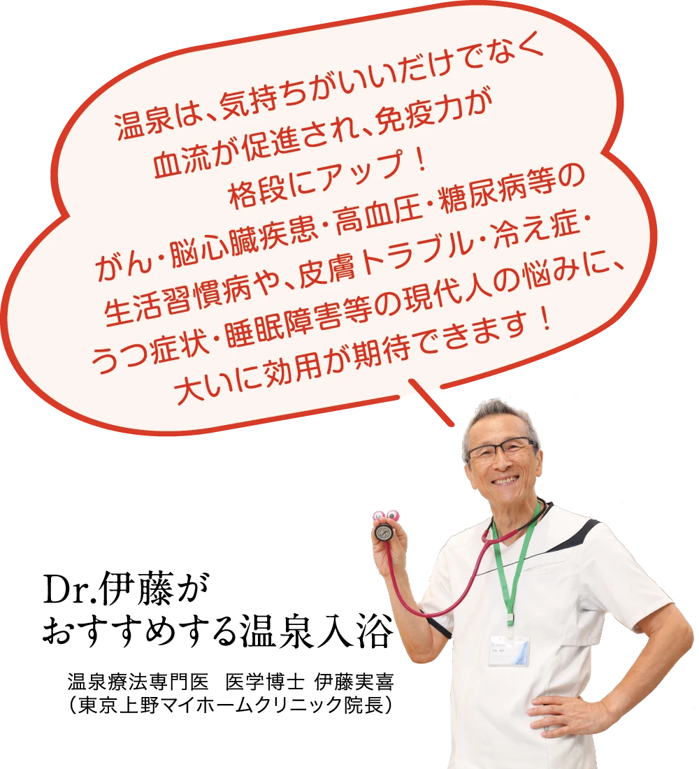 Dr.伊藤がおすすめする温泉入浴